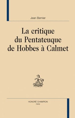 Emprunter LE CRITIQUE DU PENTATEUQUE DE HOBBES A CALMET livre