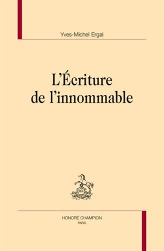 Emprunter L'ECRITURE DE L'INNOMMABLE livre