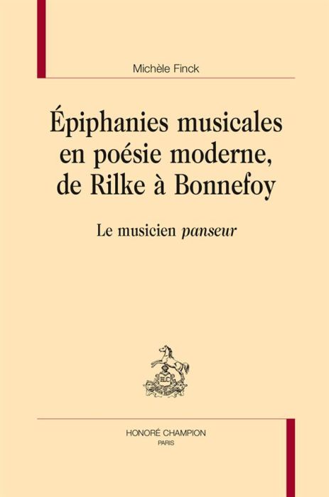 Emprunter EPIPHANIES MUSICALES EN POESIE MODERNE, DE RILKE A BONNEFOY livre