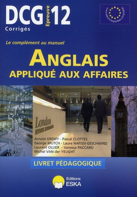 Emprunter Anglais appliqué aux affaires DCG12. Livret pédagogique livre