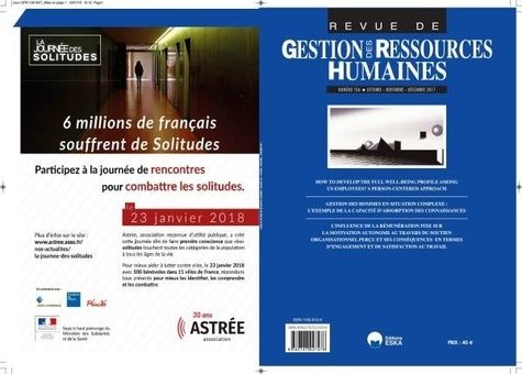 Emprunter Revue de Gestion des Ressources Humaines N° 106/2017 : Gestion des hommes en situation complexe livre