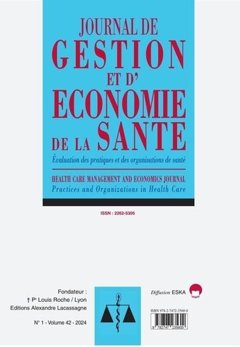 Emprunter Journal de Gestion et d'Economie de la Santé 1-2024. Evaluation des Pratiques et des Organisations d livre