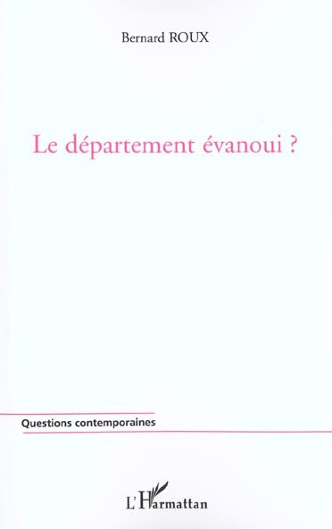 Emprunter Le département évanoui ? livre