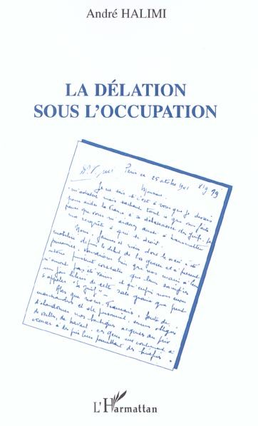 Emprunter La délation sous l'Occupation livre