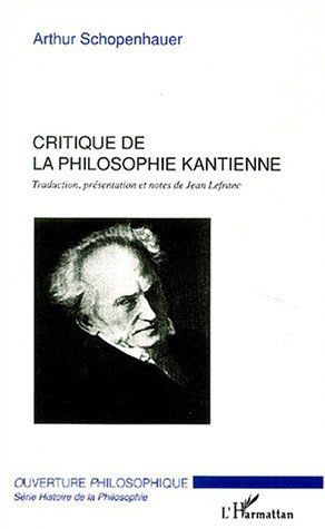 Emprunter Critique de la philosophie kantienne livre