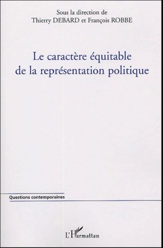 Emprunter Le caractère équitable de la représentation politique livre