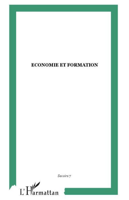 Emprunter Economie et formation. Savoirs n°7 livre