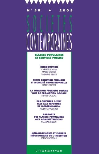 Emprunter Sociétés contemporaines N° 58, 2005 : Classes populaires et services publics livre