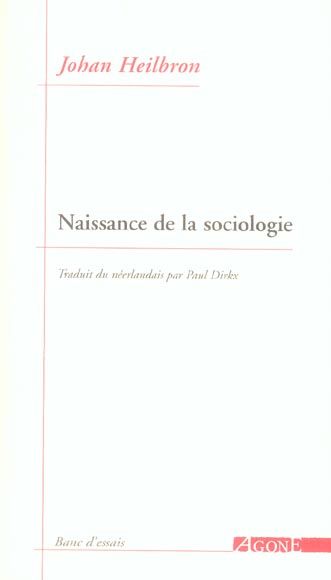Emprunter Naissance de la sociologie livre