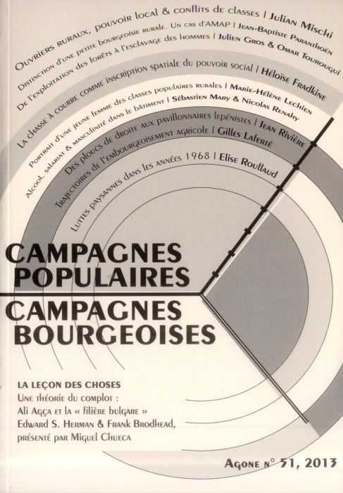 Emprunter Agone N° 51, 2013 : Campagnes populaires, campagnes bourgeoises livre