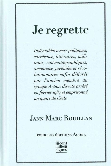 Emprunter Je regrette livre