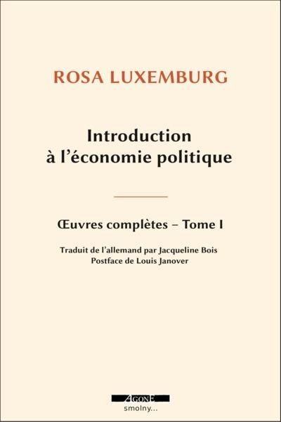 Emprunter Introduction à l'économie politique. Oeuvre complète, Tome 1 livre