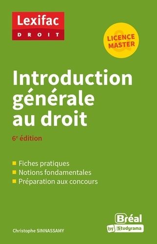 Emprunter Introduction générale au droit. 6e édition livre