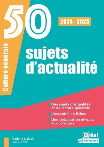 Emprunter 50 sujets d'actualité. Culture générale, Edition 2024-2025 livre