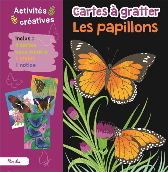 Emprunter Les papillons. 4 cartes avec modèle, 1 stylet et 1 notice livre