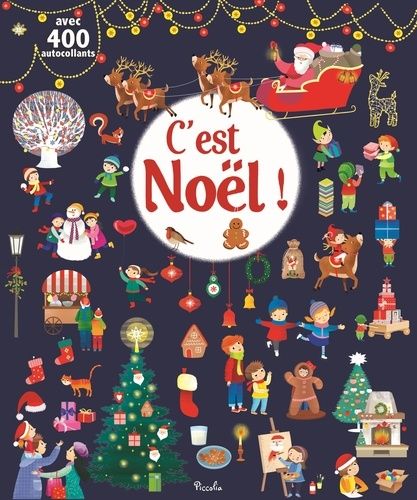 Emprunter C'est Noël avec 400 autocollants livre