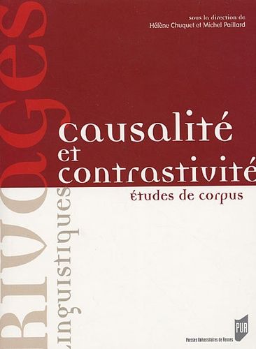 Emprunter Causalité et contrastivité. Etudes de corpus livre