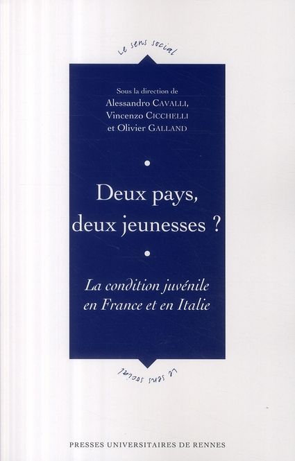 Emprunter Deux pays, deux jeunesses ? La condition juvénile en France et en Italie livre