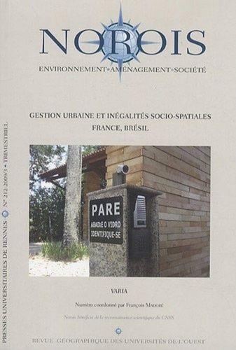 Emprunter Norois N° 212 : Gestion urbaine et inégalités socio spatiales livre