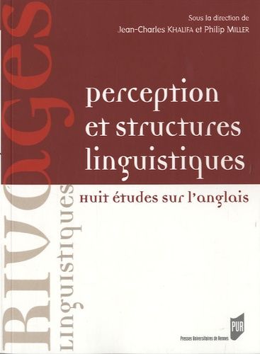 Emprunter Perception et structures linguistiques. Huit études sur l'anglais livre