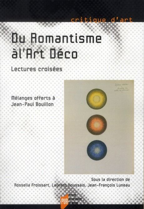 Emprunter Du Romantisme à l'Art Déco. Lectures croisées livre