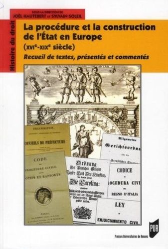 Emprunter La procédure et la construction de l'Etat en Europe XVIe-XIXe siècle. Recueil de textes, présentés e livre