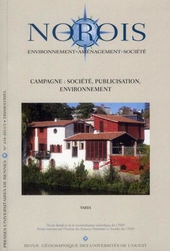 Emprunter Norois N° 218-1/2011 : Campagne : société, publicisation, environnement livre