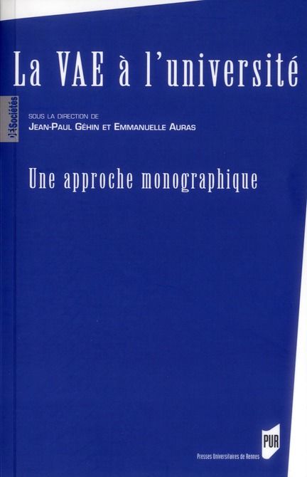 Emprunter La VAE à l'université. Une approche monographique livre