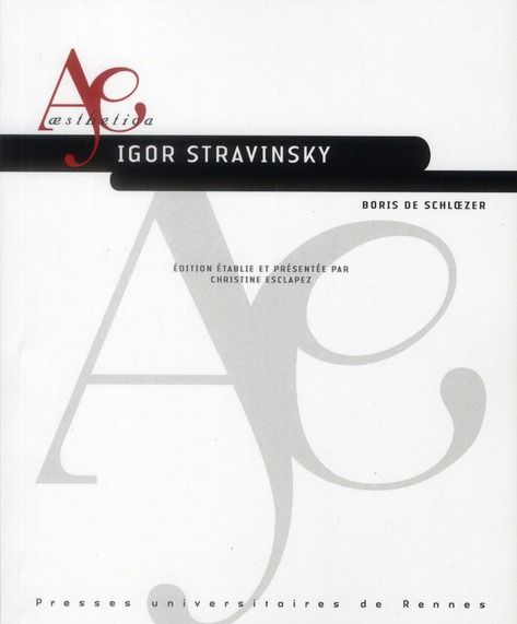 Emprunter Igor Stravinsky livre