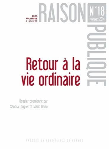 Emprunter Raison Publique N° 18 : Retour à la vie ordinaire livre