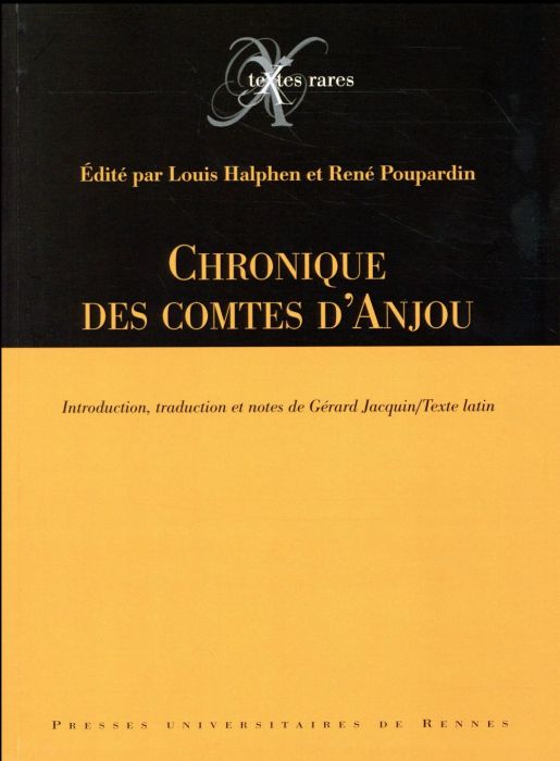 Emprunter Chronique des comtes d'Anjou. Edition bilingue français-latin livre