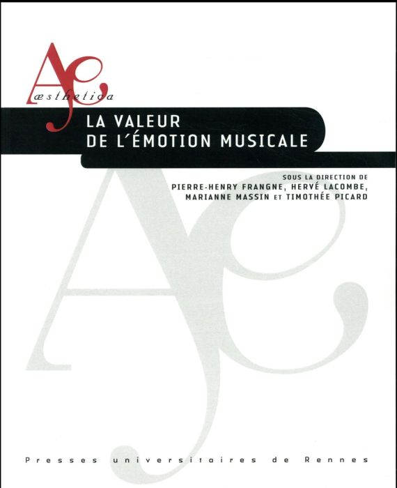 Emprunter La valeur de l'émotion musicale livre