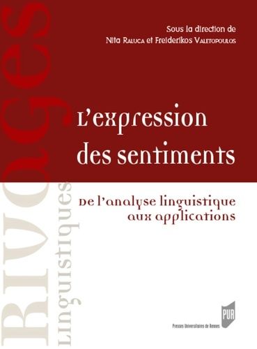 Emprunter L'expression des sentiments. De l'analyse linguistique aux applications livre