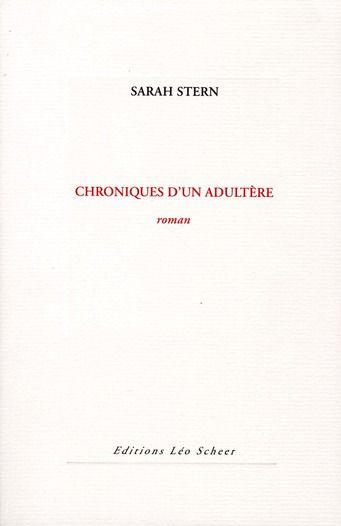 Emprunter Chroniques d'un adultère livre