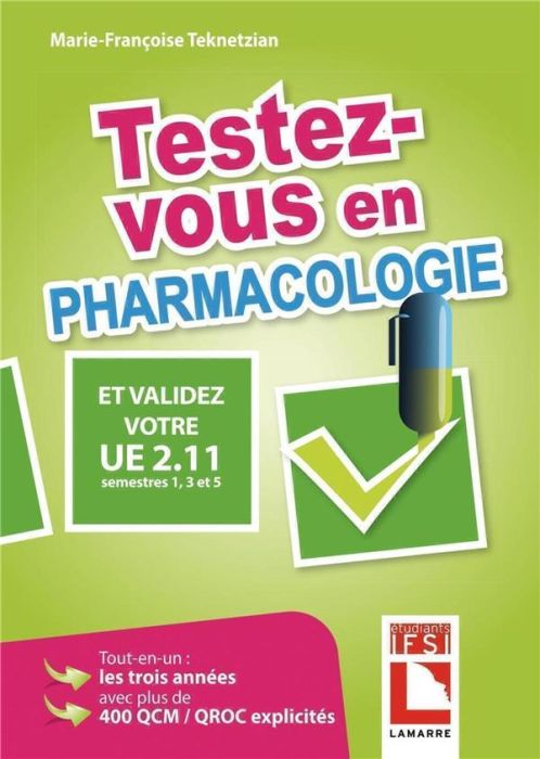 Emprunter TESTEZ VOUS EN PHARMACOLOGIE livre