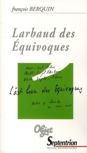 Emprunter Larbaud des équivoques livre