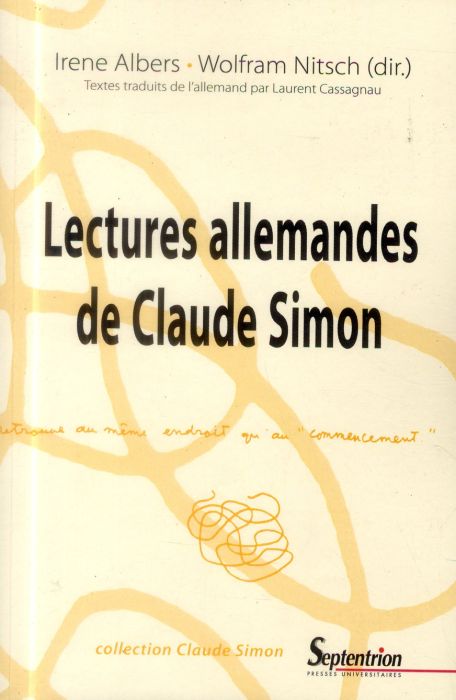 Emprunter Lectures allemandes de Claude Simon livre