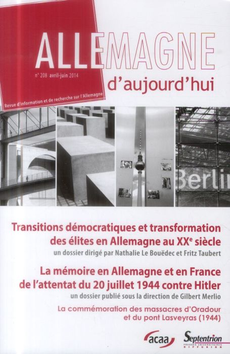 Emprunter Allemagne d'aujourd'hui N° 208, Avril-juin 2014 : Transitions démocratiques et transformation des él livre