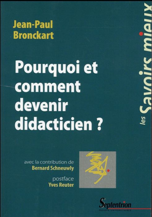 Emprunter Pourquoi et comment devenir didacticien ? livre