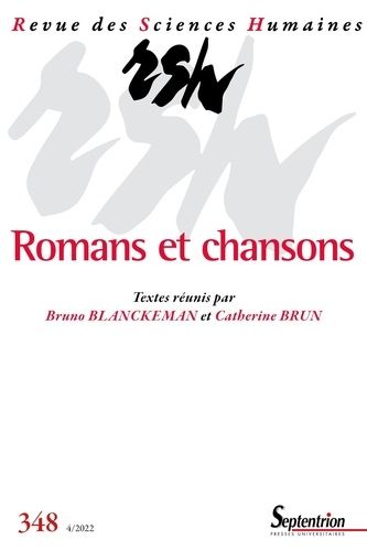 Emprunter Revue des Sciences Humaines N° 348, 4/2022 : Romans et chansons livre