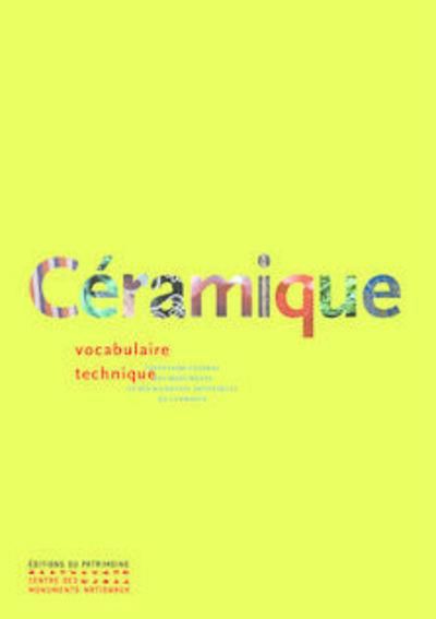 Emprunter Céramique. Vocabulaire technique livre