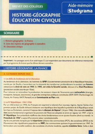 Emprunter Histoire / Géographie / Education civique livre