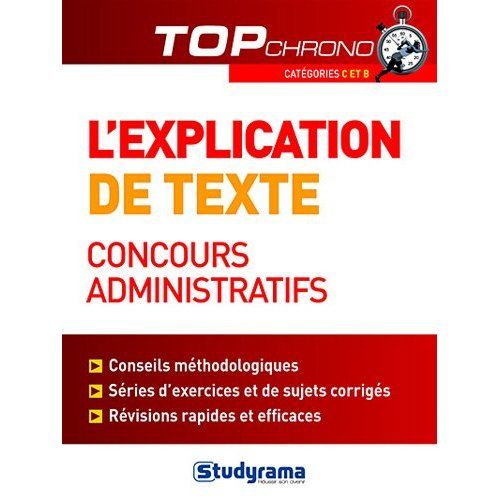 Emprunter L'explication de texte, concours administratifs. Catégories C et B livre