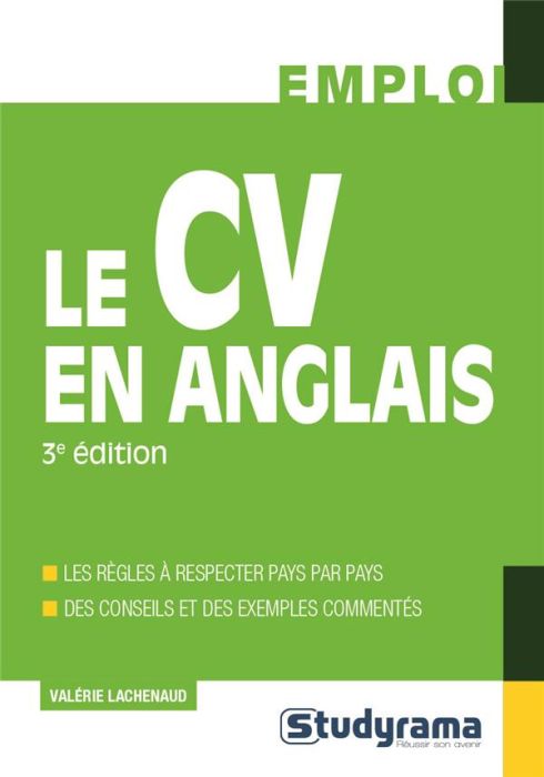 Emprunter Le CV en anglais. 3e édition livre