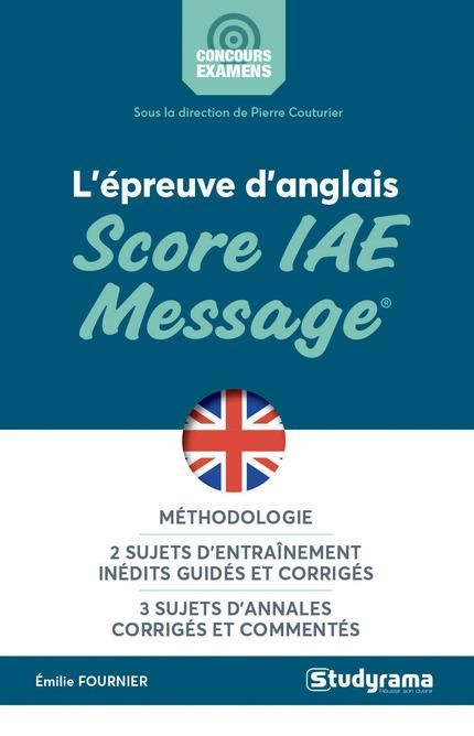 Emprunter L'épreuve d'anglais Score IAE Message livre