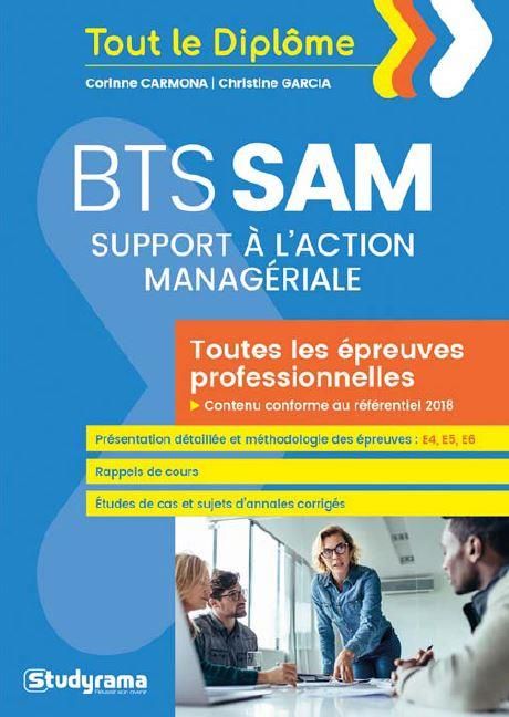 Emprunter BTS support à l'action managériale (SAM). Toutes les épreuves professionnelles livre