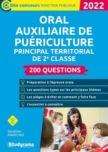 Emprunter Oral Auxiliaire de puériculture principal territorial de 2e classe. 200 Questions, Edition 2022 livre