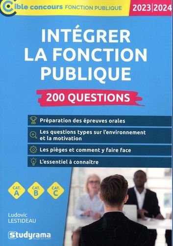 Emprunter Intégrer la fonction publique. 200 questions, Edition 2023-2024 livre