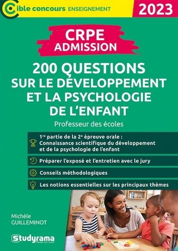 Emprunter CRPE - Admission. 200 questions sur le développement et la psychologie de l'enfant, Edition 2023 livre