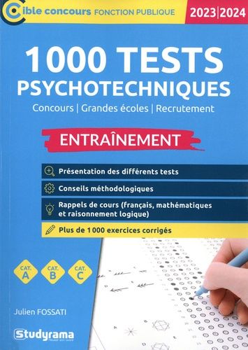 Emprunter 1 000 tests psychotechniques. Edition 2023-2024 livre